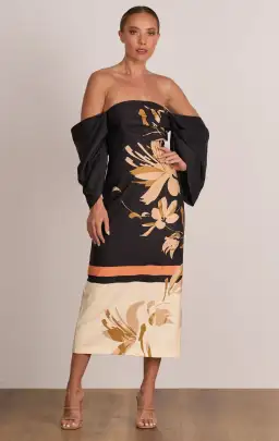 Pasduchas  Flicker Party Midi Dress Floral Size 12 for rent on The Volte - image 1