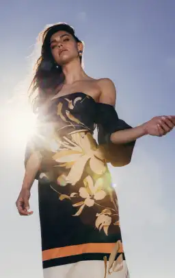 Pasduchas  Flicker Party Midi Dress Floral Size 12 for rent on The Volte - image 2