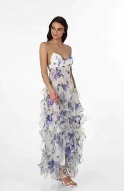 Menti Iris Flower Maxi Dress Floral Size S / Au 8 for rent on The Volte - image 2