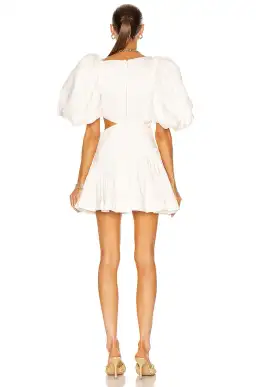Aje Chateau Mini Dress Ivory Size 10 for rent on The Volte - image 2