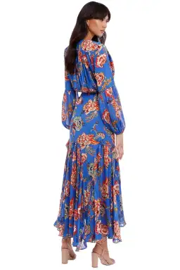 Elliatt Balance Dress in Blue/Print Size 8 for rent on The Volte - image 6