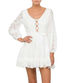 Zimmermann Helm Eyelet Vine Dress