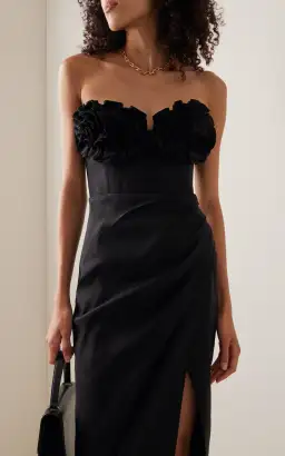 Rachel Gilbert Romy Midi Dress Black Size 6 for rent on The Volte - image 2