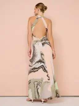 Sovere Molten Maxi Dress Green Size 10 for rent on The Volte - image 3