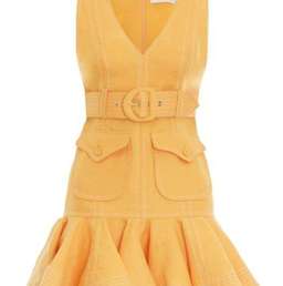 Zimmermann Super Eight Safari Mini Dress Mango Size 8