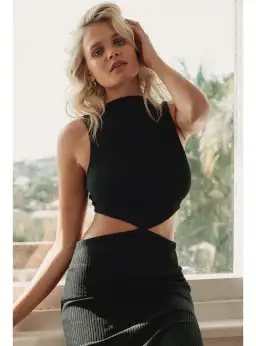 Bec & Bridge Black Reba Midi Dress Size AU 6 for rent on The Volte - image 3