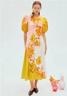 Alemais Silas Midi Dress Size 8 for rent on The Volte - image 2