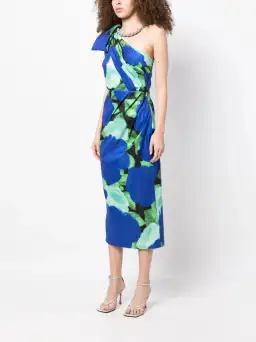 Rachel Gilbert Fauve Midi Dress Electric Floral Print Size 1 / AU 8 for rent on The Volte - image 1