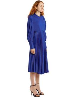 Nicola Finnetti  Evelyn Midi Blue Dress Size 8 for rent on The Volte - image 2