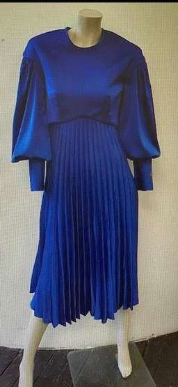 Nicola Finnetti  Evelyn Midi Blue Dress Size 8 for rent on The Volte - image 3