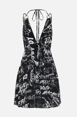 Camilla Spirit Scribble Short Flared Dress With Hardware Size 10 for rent on The Volte - image 6