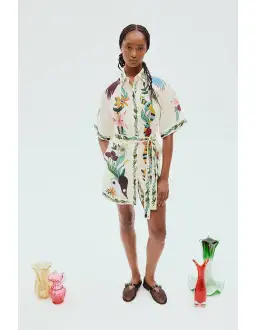 Alemais Meagan Mini Dress Print Size 10