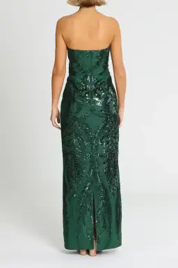 Elle Zeitoune Austin Gown Forest Green Size 12 for rent on The Volte - image 3