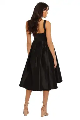 Elle Zeitoune Cora Midi Dress in Black Size 8 for rent on The Volte - image 3
