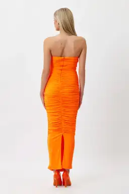 Bianca and Bridgett Tara Midi Dress Orange Size 8 for rent on The Volte - image 7