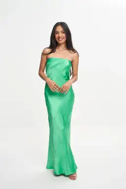Bec & Bridge Moondance Strapless Dress Green Size 10