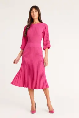 Perri Cutten Priscilla Knit Dress Pink Size 12 for rent on The Volte - image 1