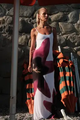 With Harper Lu Slip Dress Pearl Lily Floral Size 6 for rent on The Volte - image 2