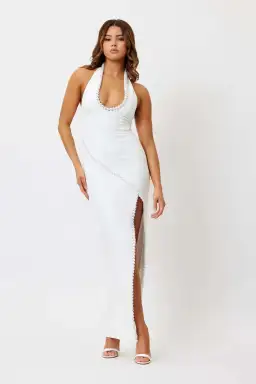 Bianca & Bridgett Laura Pearl Dress White Size 6 for rent on The Volte - image 1