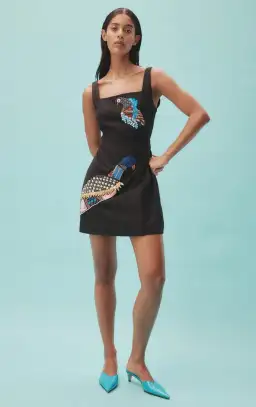 Alemais Rowena Beaded Mini Dress Size 8 