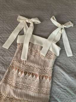 Keepsake The Label Walk On By Dress Cream Size 8 for rent on The Volte - image 4