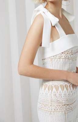 Keepsake The Label Walk On By Dress Cream Size 8 for rent on The Volte - image 2