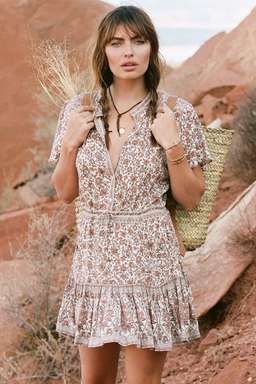 Spell Jasmine Flutter Sleeve Playdress M for rent on The Volte - image 1