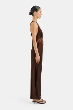 Sir the Label Aries Cut Out Gown Chocolate Brown Size 10/M for rent on The Volte - image 2