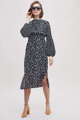 Rixo Anna Disco Spot Silk Dress for rent on The Volte - image 1