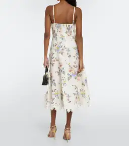 Zimmermann Appliqué Picnic Dress Blue Floral Size 8  for rent on The Volte - image 2