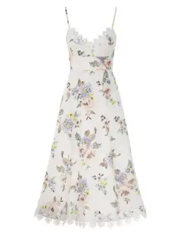 Zimmermann Appliqué Picnic Dress Blue Floral Size 8  for rent on The Volte - image 3