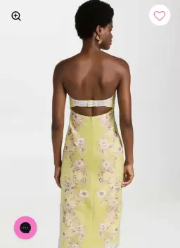 Alemais Marion bodice dress midi length  for rent on The Volte - image 3