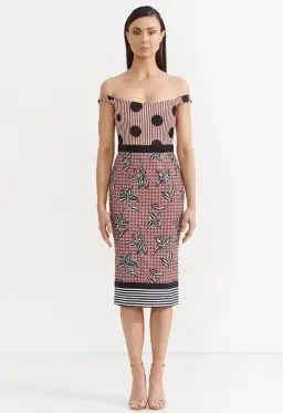 Asilio Royally Matched Dress Print Size 6 for rent on The Volte - image 1
