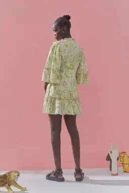 Alemais Marta Mini Dress Green Size 12 for rent on The Volte - image 3