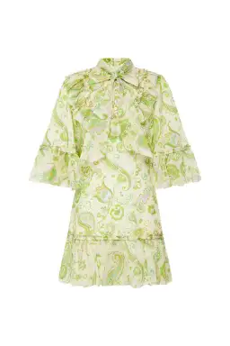Alemais Marta Mini Dress Green Size 12 for rent on The Volte - image 5