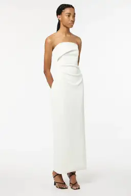 Manning Cartell Fast Forward Strapless Maxi Dress White Size 8 for rent on The Volte - image 5