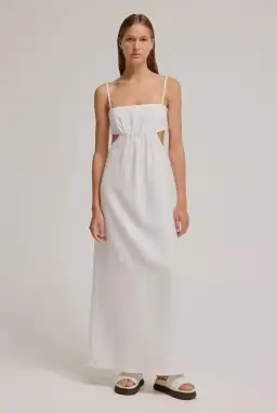 Venroy Tie Back Maxi Dress Milk Size 12 for rent on The Volte - image 1