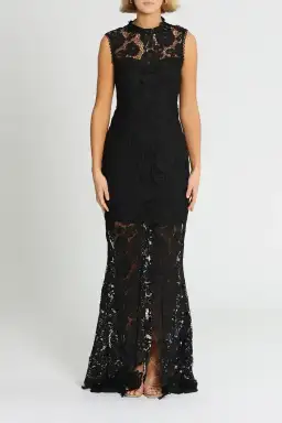 Grace and Hart Espresso Gown in Black Size 8 for rent on The Volte - image 3