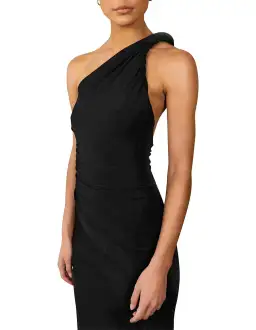 Misha Dune Dress Black Size 6 for rent on The Volte - image 2