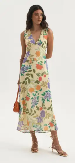 Ownley Tulip Dress Lemon Floral Size Small/Au 8 for rent on The Volte - image 4