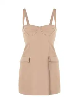 Dion Lee Bustier Sweetheart Mini Dress Nude Size 8 for rent on The Volte - image 3