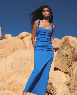 Sir the Label Azul Balconette Gown Cobalt  Size 8 for rent on The Volte - image 1