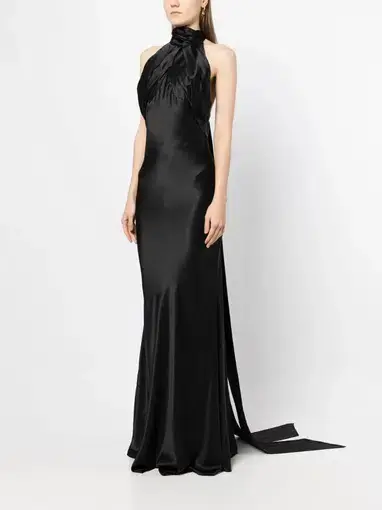 Rachel Gilbert Audrey Gown Black Size 8