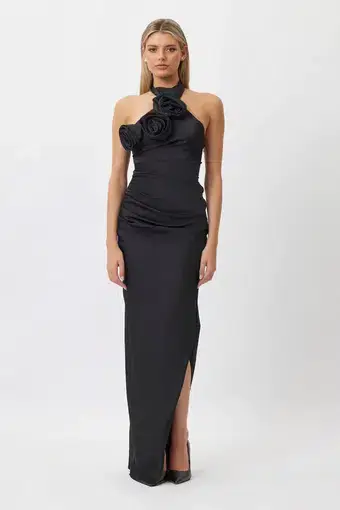 Bianca & Bridgett Gigi Maxi Dress Black Size AU 8