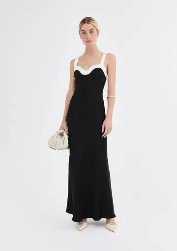 Jillian Boustred Regina Dress Black & White Size 8
