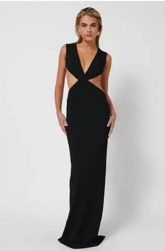 Effie Kats Valencia Gown Black Size 8