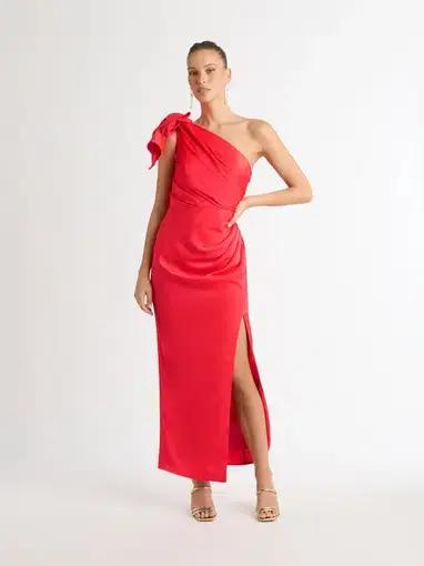 Sheike Glamour Maxi Dress Red Size 14