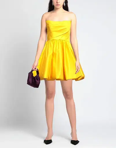 Leo Lin Katy Bustier Mini Dress Sunshine Size 6