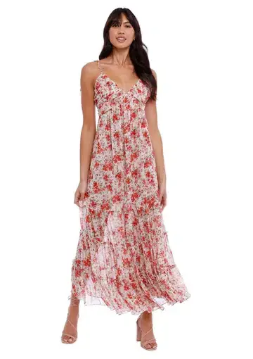 Misa LA Fallon Maxi Dress Floral Size 14