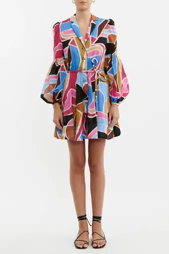 Rebecca Vallance Le Reve Mini Dress Multi Size 6